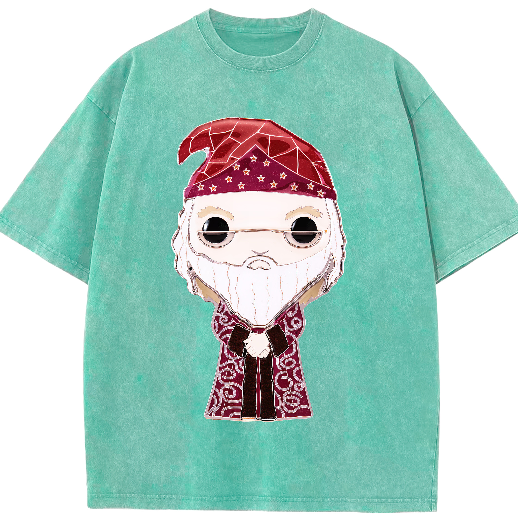 （画像用） Harry Potter ハリー・ポッターシリーズ 綿100% ヴィンテージ風 半袖Tシャツ（フロントプリント）